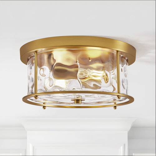 Gold Flush Mount Lighting You'll Love | Wayfair